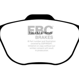 EBC DP31641C REDSTUFF CERAMIC PERFORMANCE BRAKE PADS - FRONT DP31641C