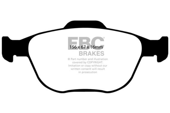 EBC 02-04 Ford Focus 2.0 SVT Greenstuff Front Brake Pads DP21641