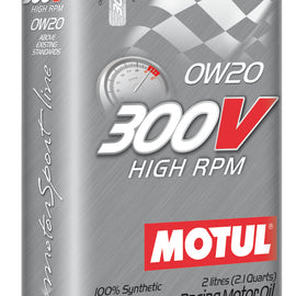 Motul 2L Synthetic-ester Racing Oil 300V HIGH RPM 0W20 104239