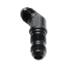 Vibrant -6AN Bulkhead Adapter 45 Degree Elbow Fitting - Anodized Black Only 10602