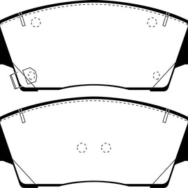 EBC for 2017+ Hyundai Elantra 1.6L Turbo Redstuff Front Brake Pads - ebcDP33053C DP33053C