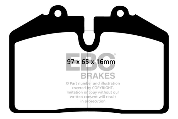 EBC 92-93 Porsche 911 (964) 3.6 Carrera RS America Redstuff Front Brake Pads DP31013C