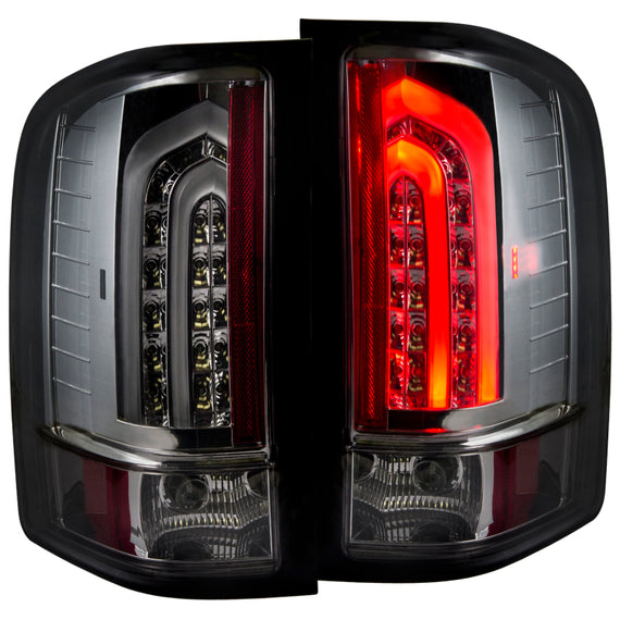 Anzo 311226 Black Chrome Smoke G2 LED Tail Lights for 07-14 Chevrolet Silverado 311226