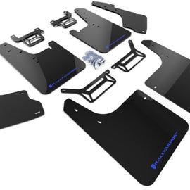 Rally Armor 12-20 Toyota 4Runner Black UR Mud Flap w/ Blue Logo MF48-UR-BLK/BL
