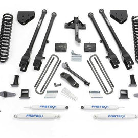 Fabtech 08-16 Ford F250 4WD w/Factory Overload 8in 4Link Sys w/Coils & Perf Shks K2126