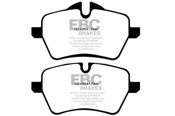 EBC Green Stuff Front Brake Pads for 07-14 Mini Cooper S Hardtop 1.6L Turbo DP21789