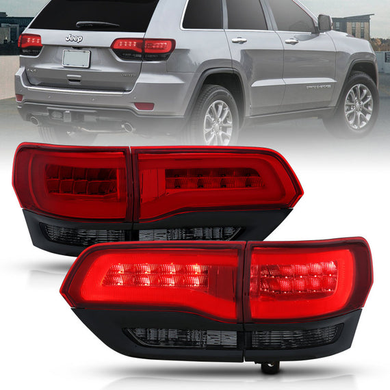 Anzo 311269 Tail Light Assembly LED Red/Smoke Lens For 14-17 Grand Cherokee NEW 311269