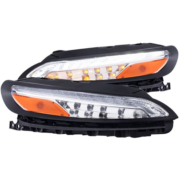ANZO L.E.D PARKING/SIGNAL LIGHTS ALL CHROME AMBER FOR 14-18 JEEP CHEROKEE 511081