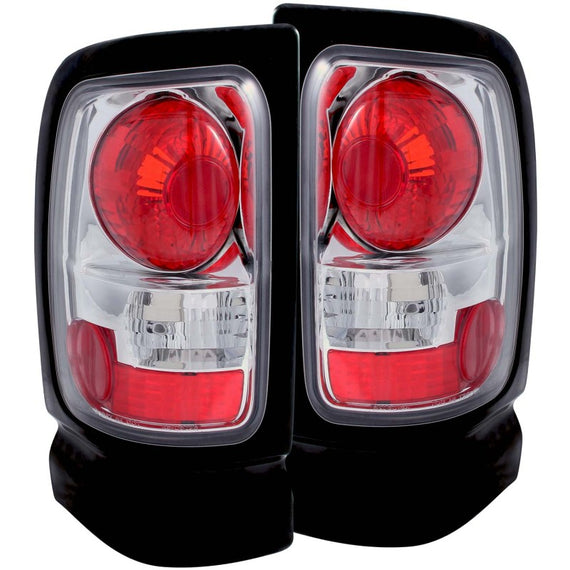 Anzo USA Euro Taillights Chrome for Dodge Ram 1500/2500/3500/Sport 1994-2000 211046