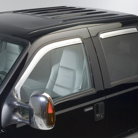 Putco 99-16 Ford SuperDuty Crew Cab (Set of 4) Element Chrome Window Visors 480209