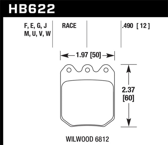 Hawk HPS Street Brake Pads HB622F.490