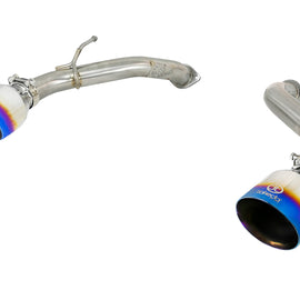 aFe Takeda 2.5in 304 SS Axle-Back Exhaust w/ Blue Flame Tips 16-18 Infiniti Q50 V6-3.0L (tt) 49-36130NM-L