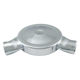 Spectre Low Profile Air Box 14in. OD x 5-13/32in. H / 135 Degree Inlet - Chrome 98648