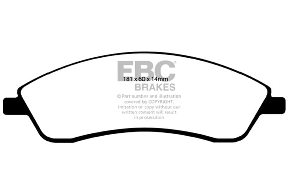 EBC 06-07 Cadillac CTS 2.8 (Sports Suspension) Yellowstuff Front Brake Pads DP41692R