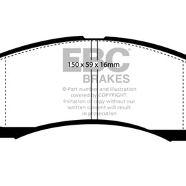 EBC DP4954R YELLOWSTUFF ULTIMATE RACE BRAKE PADS - FRONT DP4954R