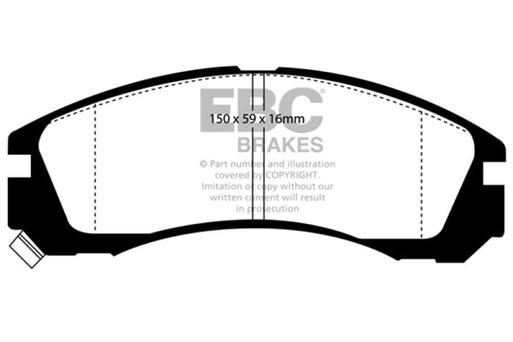 EBC DP2954 GREENSTUFF STREET ORGANIC BRAKE PADS - FRONT DP2954