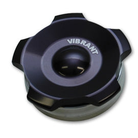 Vibrant 2.75in OD Aluminum Weld Bungs w/ Anodized Black Aluminum Threaded Cap (incl. O-Ring) 11295