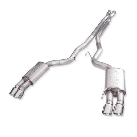 Stainless Works 18+ Ford Mustang GT Redline X-Pipe Performance Connect Cat-Back Exhaust M18CBXPC