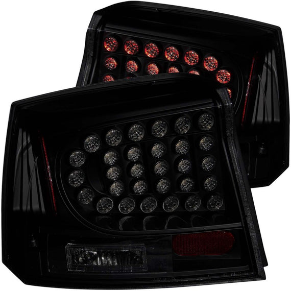 Anzo 321229 Dark Smoke Lens Led Bulb Tail Lights fit for 06-08 Dodge Charger 321229