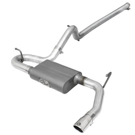 aFe Scorpion 2-1/2in Alum Steel Cat-Back Exhaust w/Pol Tip 07-18 Jeep Wrangler (JK) V6-3.6L/3.8L 49-08045-P