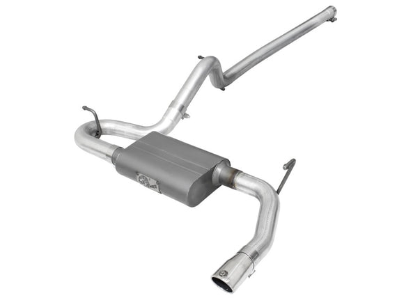 aFe Scorpion 2-1/2in Alum Steel Cat-Back Exhaust w/Pol Tip 07-18 Jeep Wrangler (JK) V6-3.6L/3.8L 49-08045-P