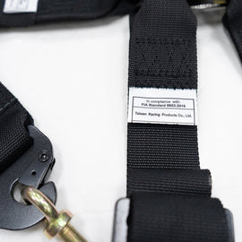 NRG FIA 6pt 2in. Shoulder Belt for HANS Device/ Rotary Cam Lock Buckle/ 3in. Waist Belt - Black SBH-HRS6PCBK