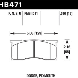 Hawk HPS Street Brake Pads HB471F.510 HB471F.510
