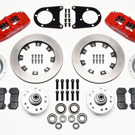 Wilwood Dynapro 6 Front Hub Kit 12.19in Red 37-48 Ford Psgr. Car Spindle 140-10739-R