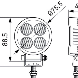 Hella ValueFit LED Work Light TR1700 LED MV CR LT 357111002