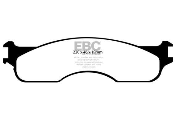 Fits 04 Ram 1500: Ultimax  Brake Pads EBC Brakes UD1054 UD1054