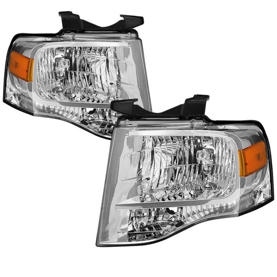 xTune 07-14 Ford Expedition OEM Style Headlights -Chrome (HD-JH-FE07-AM-C) 9042409