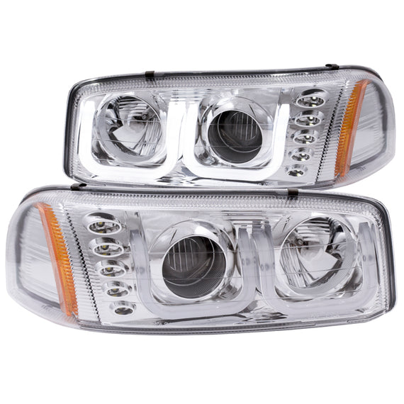 Anzo 111304 Chrome Clear Lens Projector Headlight for 99-06 GMC Sierra 1500 111304