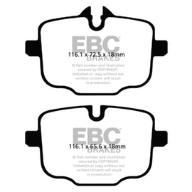 EBC Red Stuff Rear Brake Pads for 12+ BMW M5 4.4L Twin Turbo F10 - DP32089C DP32089C