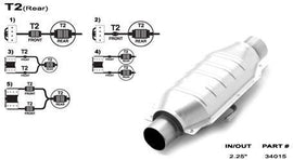 MAGNAFLOW UNIVERSAL HIGH-FLOW CATALYTIC CONVERTER 34015