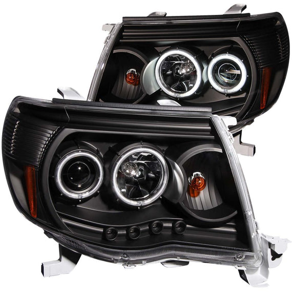 Anzo 121282 Black Clear Lens Projector Headlights for 05-11 Toyota Tacoma 121282