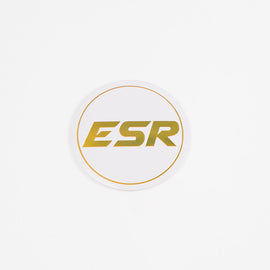 ESR SR08 LOGO WHITE WITH GOLD ESR SILVER CAP SR08LOGO-WHT-GLD-S