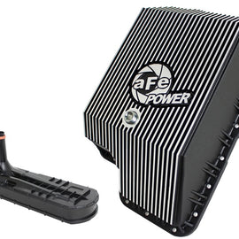 aFe Transmission Pan (Black); Ford Diesel Trucks 03-10 V8-6.0/6.4L (td) 46-70122-1