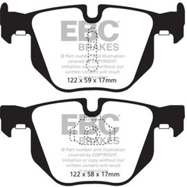 EBC Brakes DP62009 EBC 6000 Series Greenstuff Truck/SUV Brakes; Disc Pads DP62009
