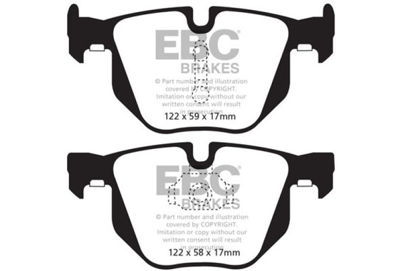 EBC Brakes DP62009 EBC 6000 Series Greenstuff Truck/SUV Brakes; Disc Pads DP62009