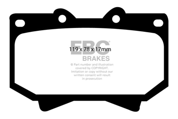 EBC DP61319 GREENSTUFF STREET ORGANIC BRAKE PADS - FRONT DP61319