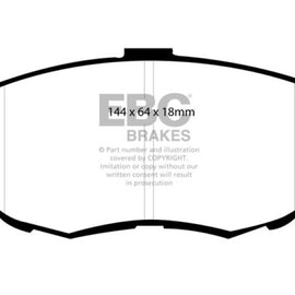 EBC 93-94 Lexus LS400 4.0 Yellowstuff Front Brake Pads DP41006R