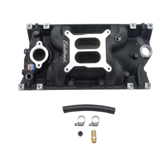 Edelbrock Manifold Performer Eps SB Chevy Vortec Black Finish 27163