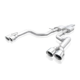 Stainless Works 15-19 Dodge Challenger 6.2L/6.4L Hemi 3in Legend Catback X-Pipe w/4in Quad Tips CHAL16CBL4