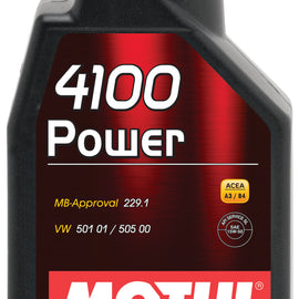 102773 Motul 4100 POWER 15W50 Factory Approved Technosynthese®Motor Oil, 1 Liter 102773