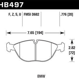 Hawk HPS Disc Brake Pads - HB497F.776 HB497F.776