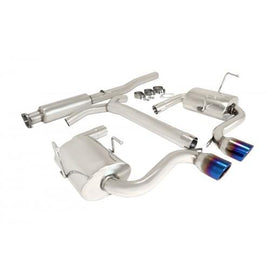 MANZO STAINLESS STEEL CATBACK EXHAUST FOR MINI COOPER S R53 2002-2003 BURNT TIP TP-CBS-MN00