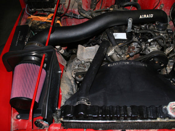 1997-2002 Jeep Wrangler SE L4 2.5 Airaid Cold Air Dam Intake System Oiled Filter 310-164