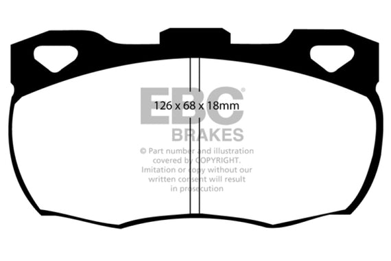 EBC 92-97 Land Rover Defender Greenstuff Front Brake Pads DP6708