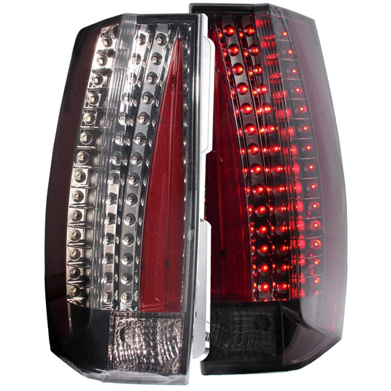 ANZO 2007-2014 Chevrolet Suburban LED Taillights Smoke - Escalade Look 311192