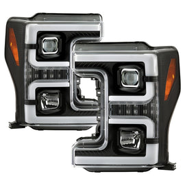 Spyder for Ford F-250/F-350/F450 Super Duty 17-18 Projector Headlights Black PRO 5086280